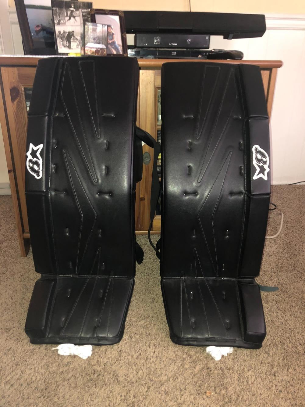 Black New Senior 34" Brian's NetZero Goalie Leg Pads