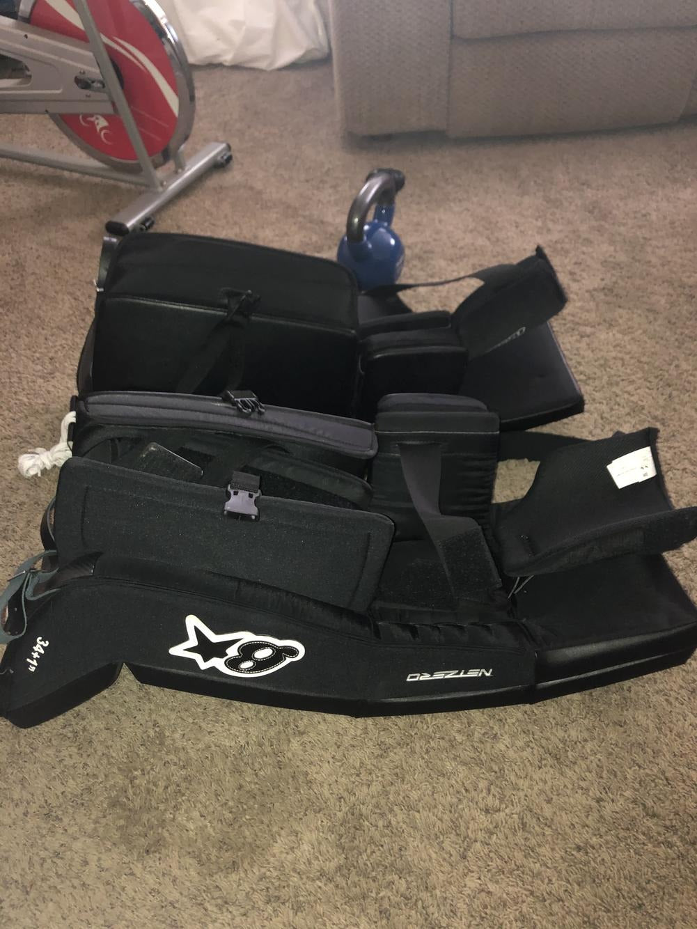 Black New Senior 34" Brian's NetZero Goalie Leg Pads